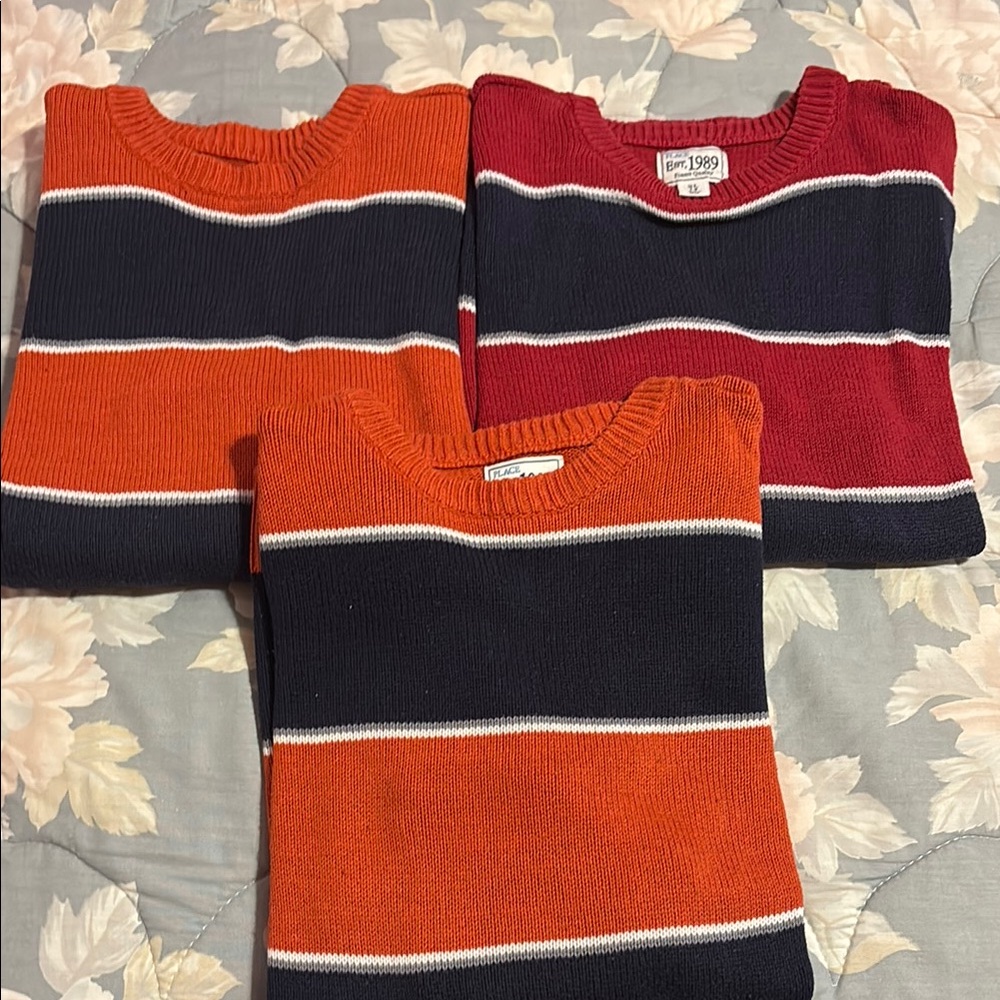 3 Boys Striped Sweaters (Size XL 14) - Children’s Place